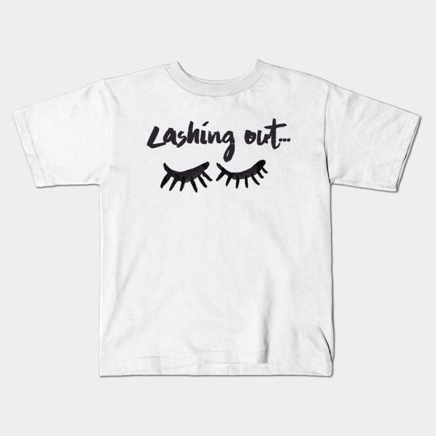 Lashing out... Kids T-Shirt by LanaBanana